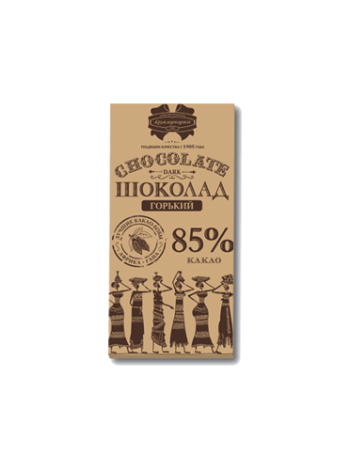 Шоколад Коммунарка горький 85% 90 гр*28шт крафт (Коммунарка)